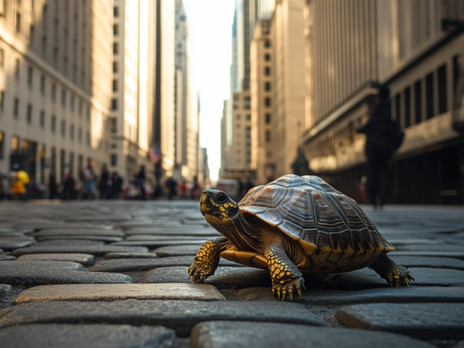 The low volatility strategy and the turtle paradox